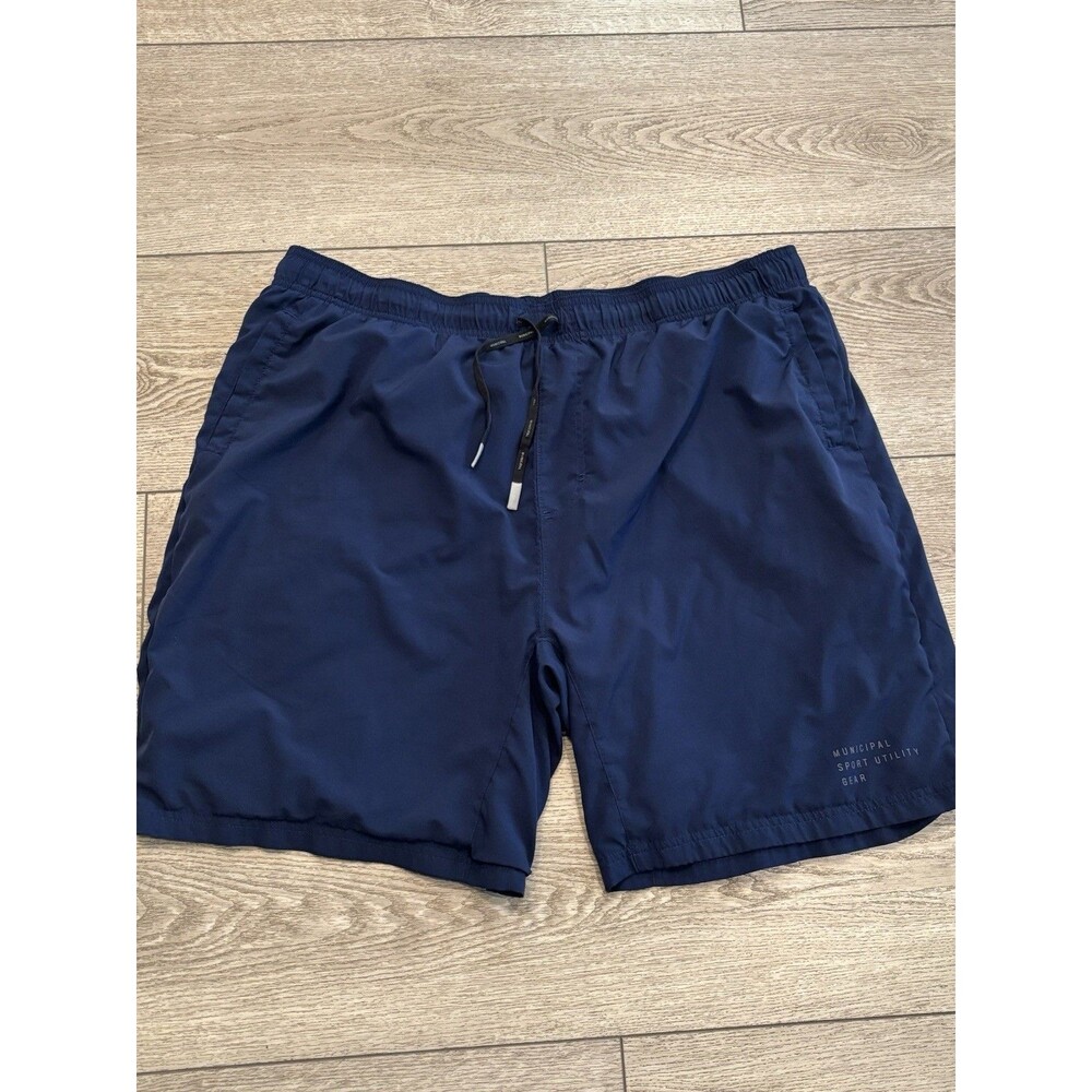 Municipal Sport Utility Gear‎ Shorts Mens XXL 2XL Blue Gym Athleisure Gym